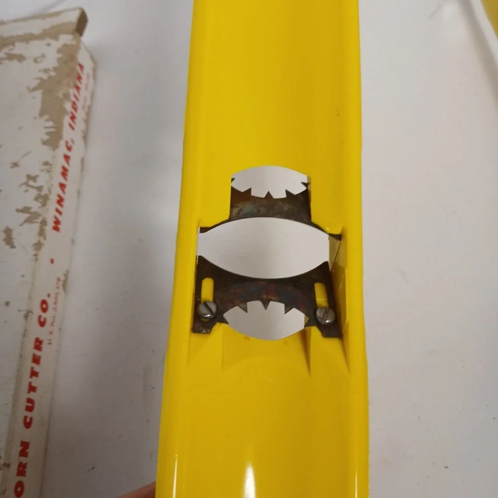 Vintage American Corn Cutter Co. Yellow Indiana USA Whole Kernel Sharp Blades